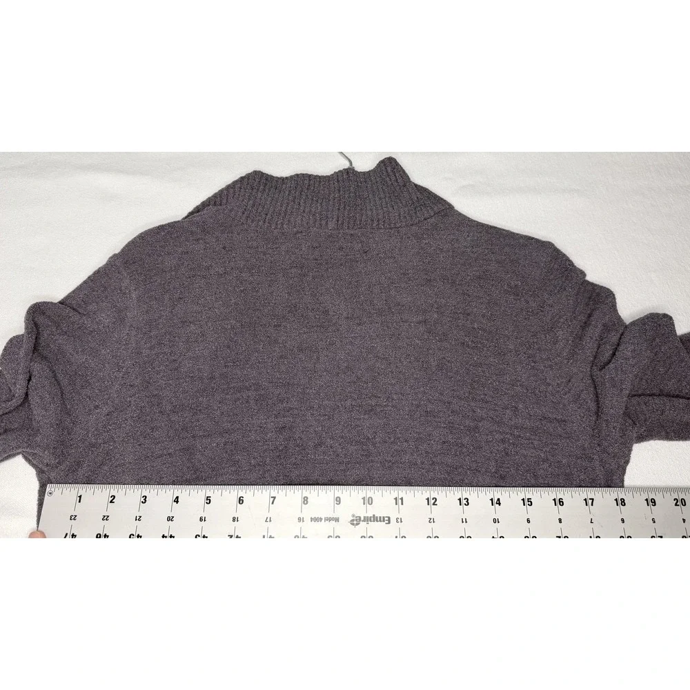 Barefoot Dreams CozyChic Ultra Lite Cardigan Sweater Womens M Gray Belted Long